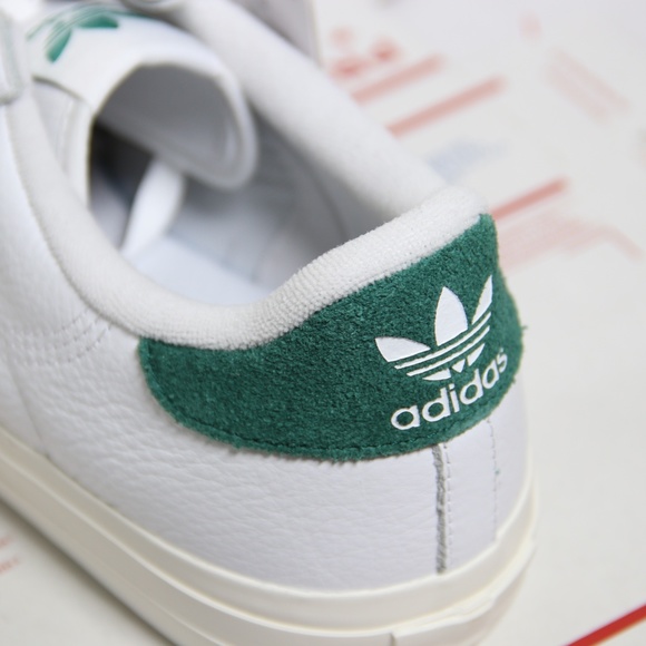Adidas White Leather Continental Vulc Sneakers - Picture 5 of 7